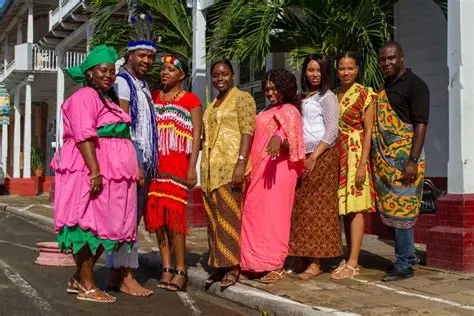 Traditionele kleding verschillende groepen